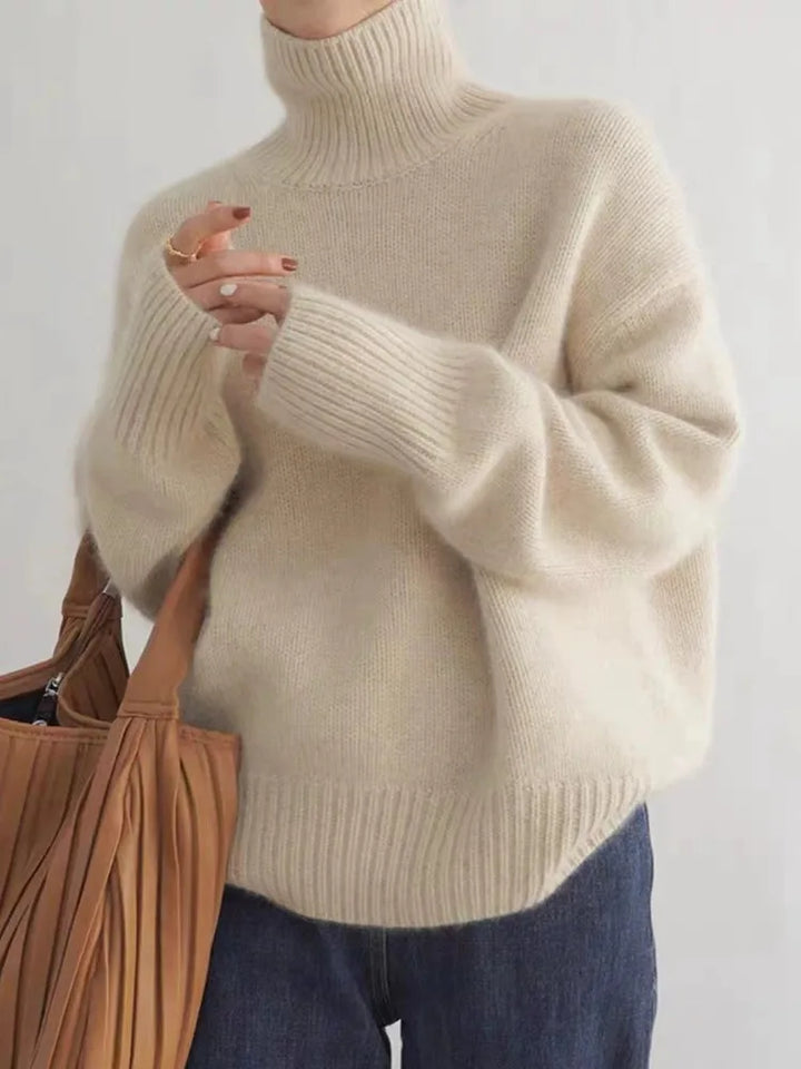Monica | Elegant High Neck Sweater