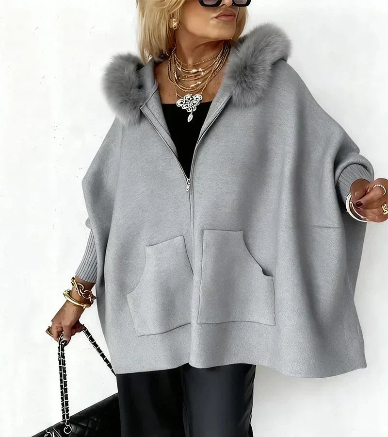 Leighton | Elegant Cozy Hooded Coat