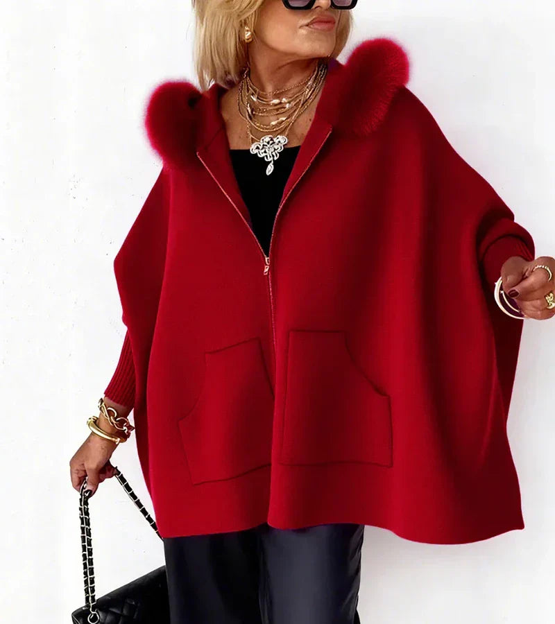Leighton | Elegant Cozy Hooded Coat