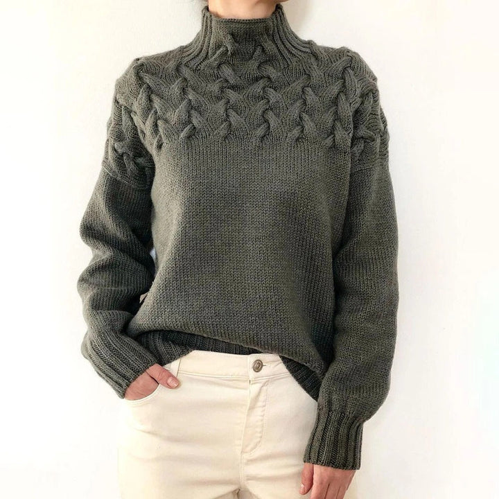 Andrea | Elegant Turtleneck Knit Sweater