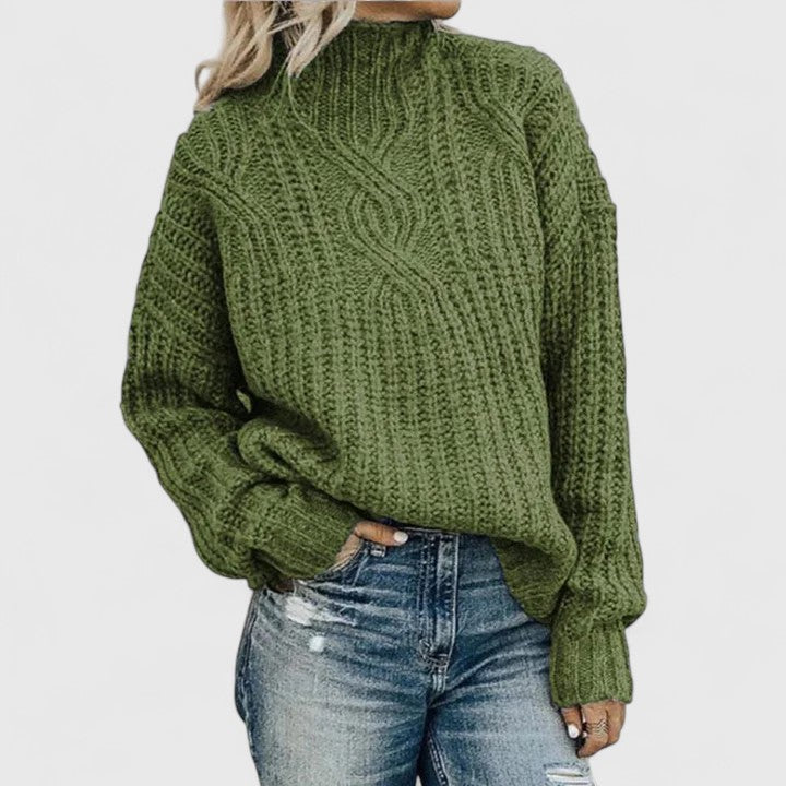 Brielle | Elevated Cable-Detail Silhouette Sweater
