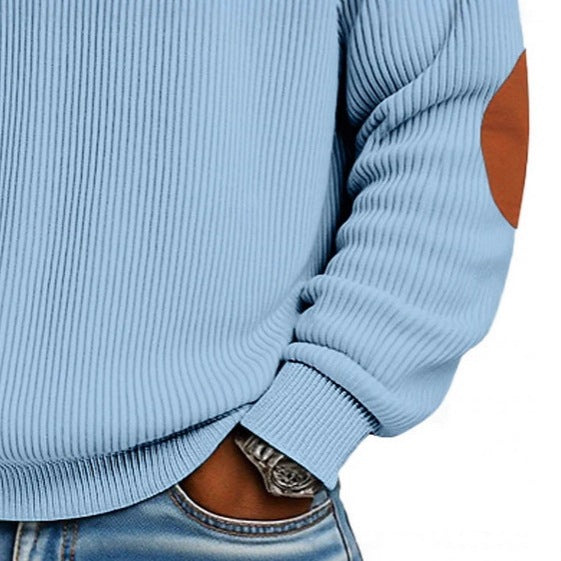 Logan | Elegant Half-Zip Ribbed Pullover