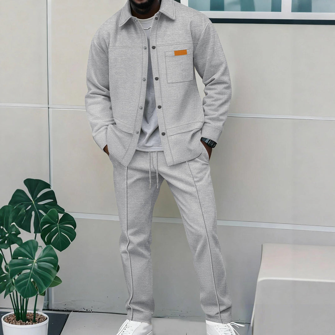 Landon | Sleek Matching Zip-Front Bomber Jacket Set