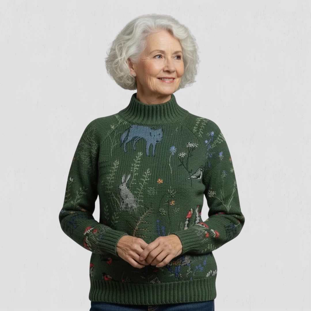 Willow | Cozy Forest Knit Sweater