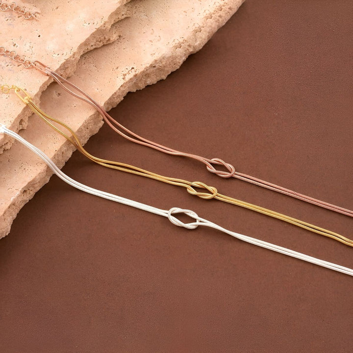 Elena | Elegant Knot Chain Bracelet