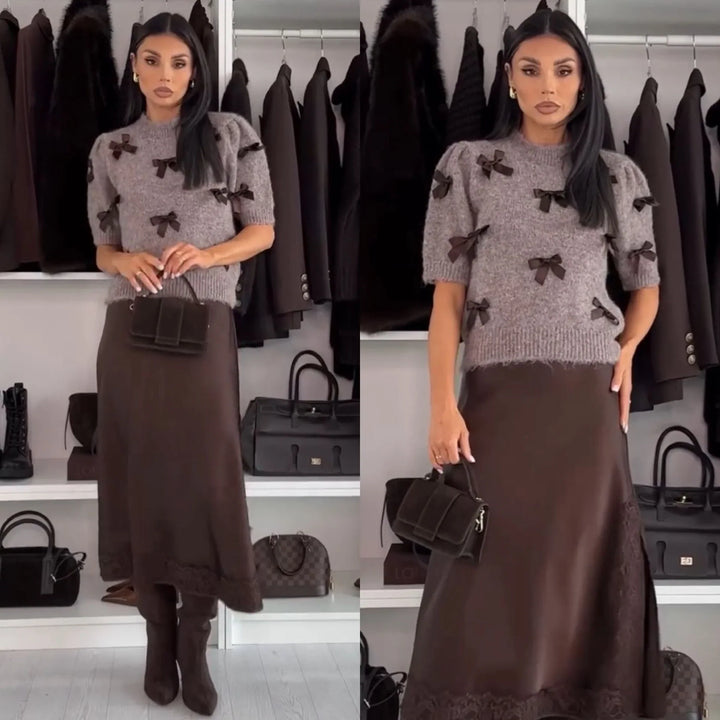 Emilia | Elegant Knit & Skirt Set