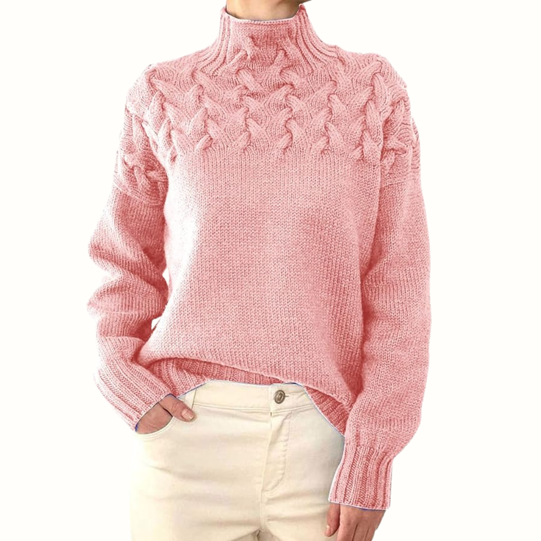 Andrea | Elegant Turtleneck Knit Sweater