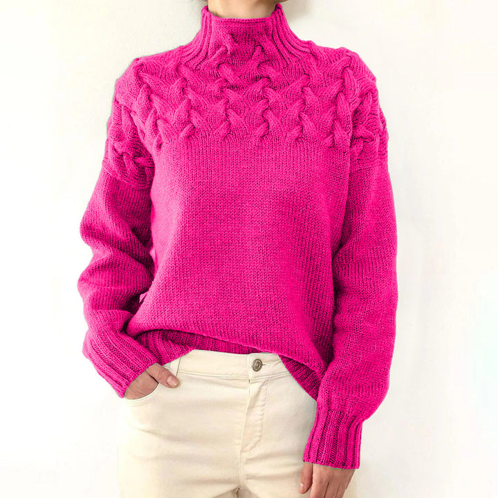Andrea | Elegant Turtleneck Knit Sweater