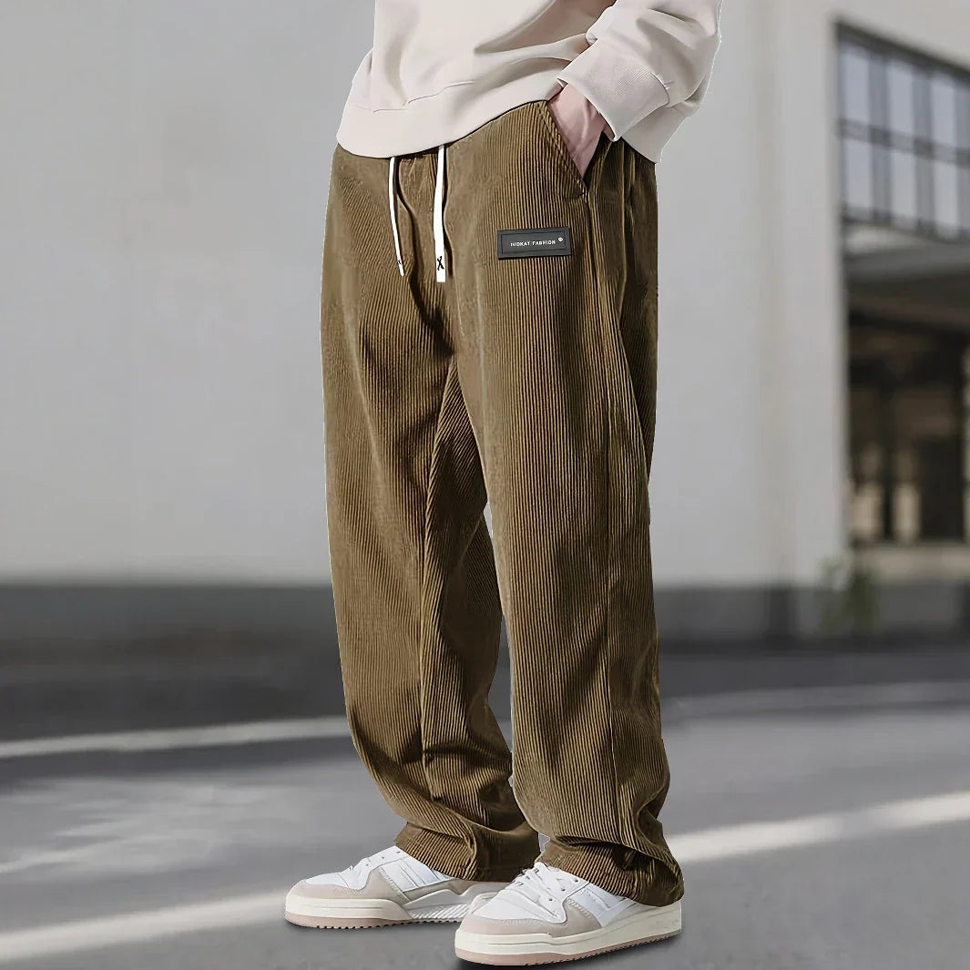 Lucas | Relaxed Drawstring Straight-Leg Pants