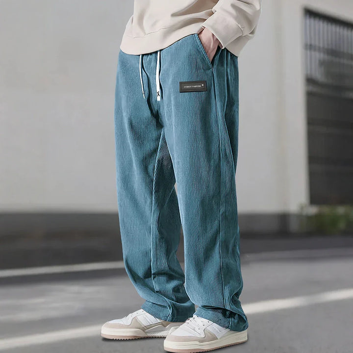 Lucas | Relaxed Drawstring Straight-Leg Pants