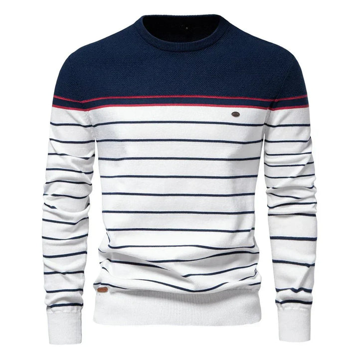 Nathan | Refined Striped Knit Pullover
