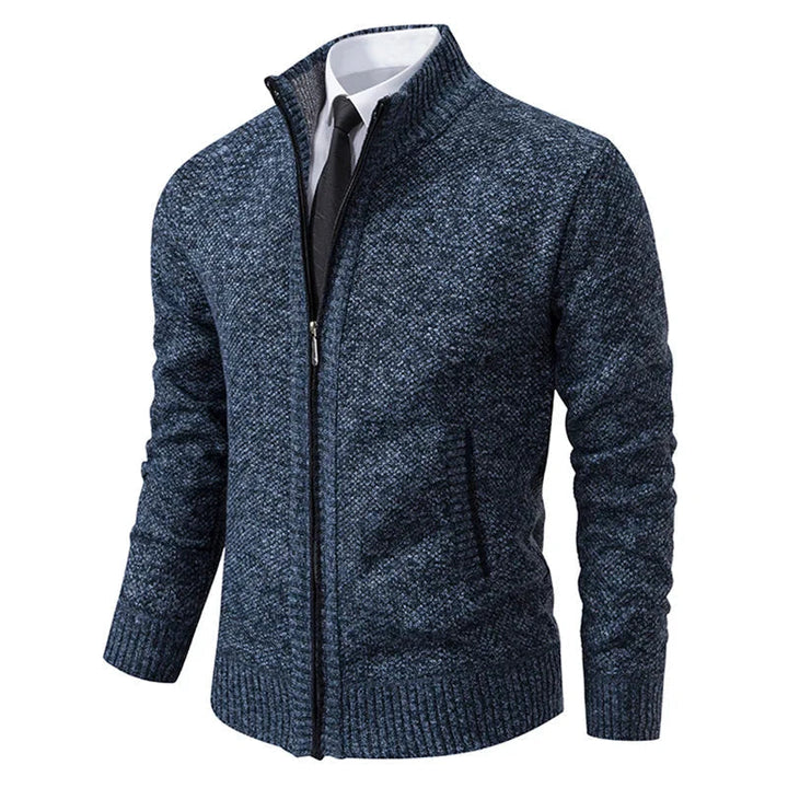 Harrison | Refined Zip-Front Textured Style Cardigan