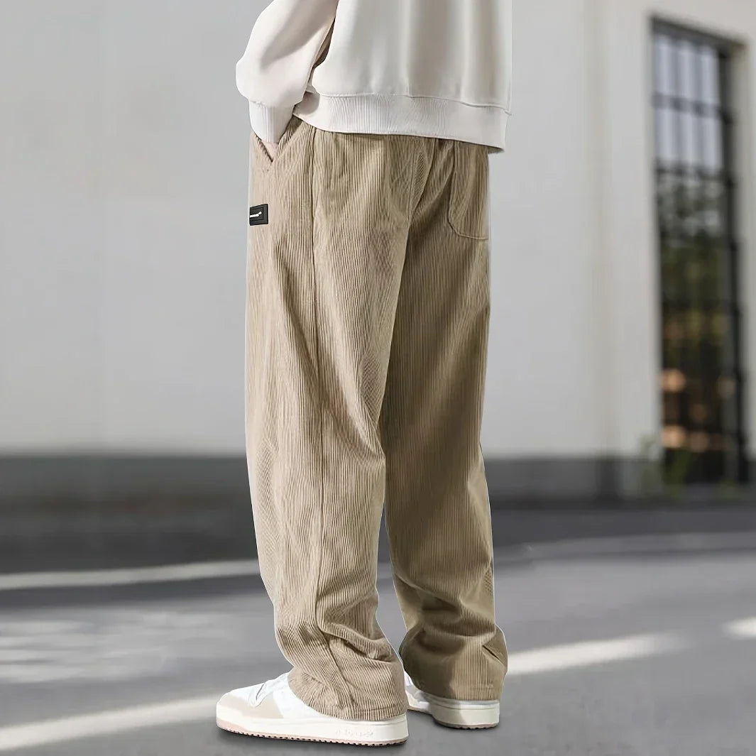 Lucas | Relaxed Drawstring Straight-Leg Pants