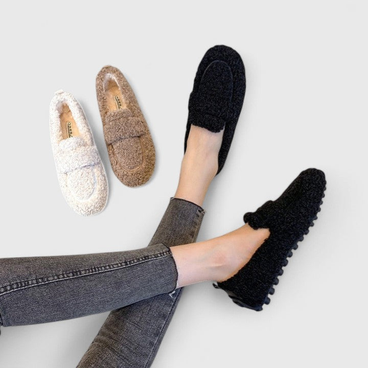 Joyce | Warm & Elegant Teddy Loafers