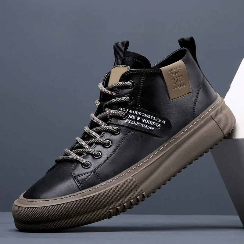 Miles | Minimalist Streetwear Lace-Up Sneakers