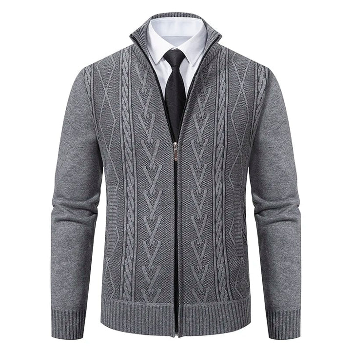 Preston | Refined Cable-Knit Zip Cardigan