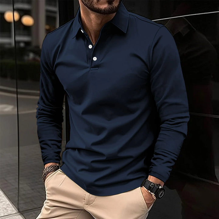 Luca | Smart Casual Long-Sleeved Polo