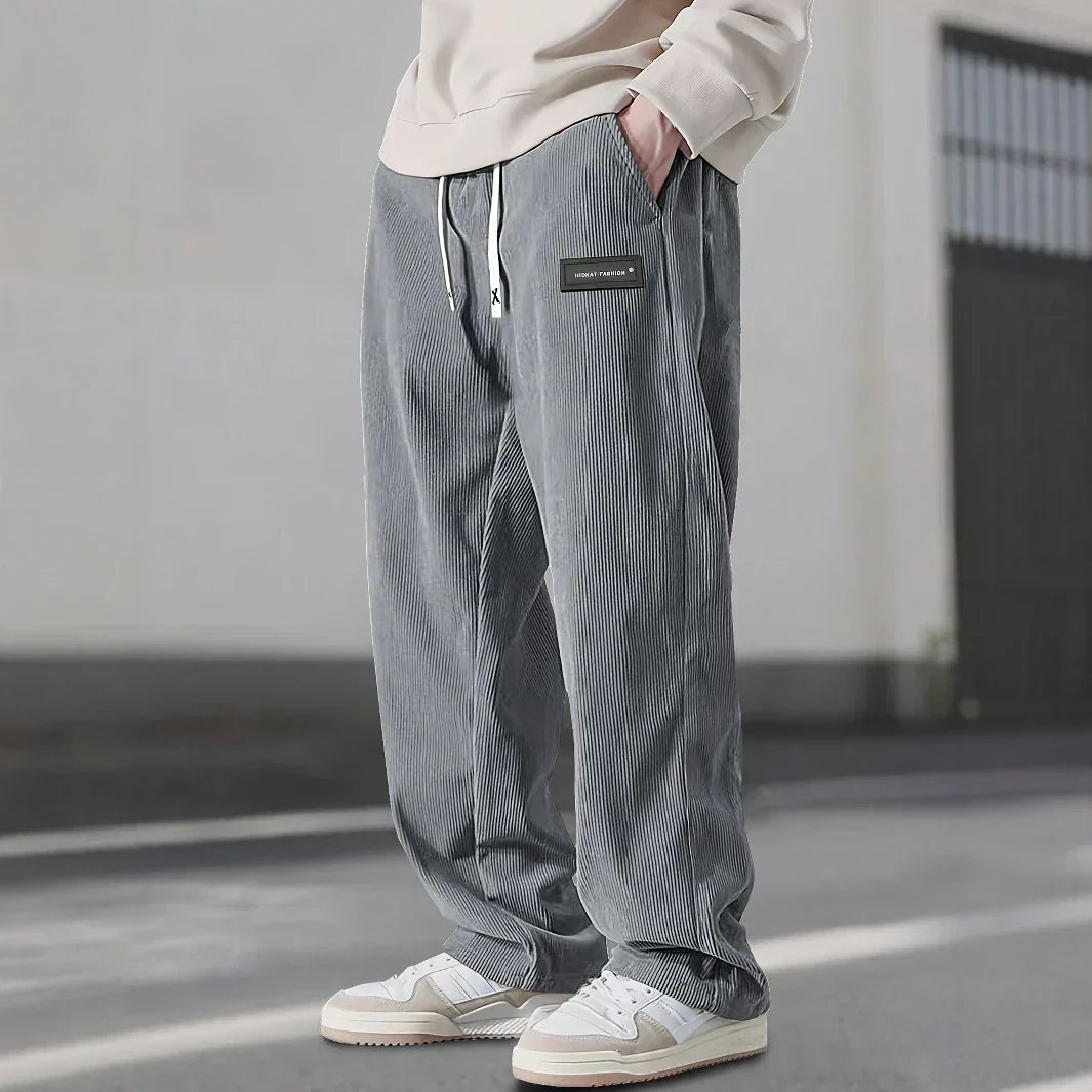 Lucas | Relaxed Drawstring Straight-Leg Pants