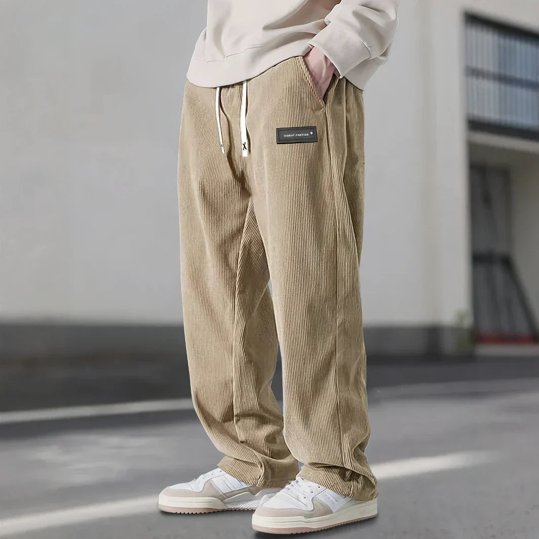 Lucas | Relaxed Drawstring Straight-Leg Pants