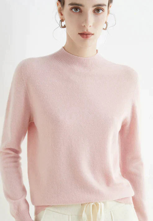 Aurelia | Soft-Touch High-Neck Classic Style Sweater