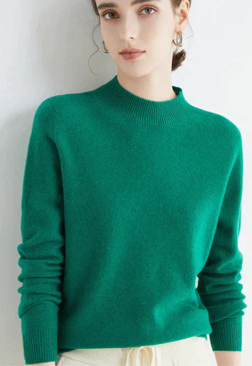 Aurelia | Soft-Touch High-Neck Classic Style Sweater