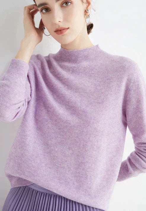 Aurelia | Soft-Touch High-Neck Classic Style Sweater