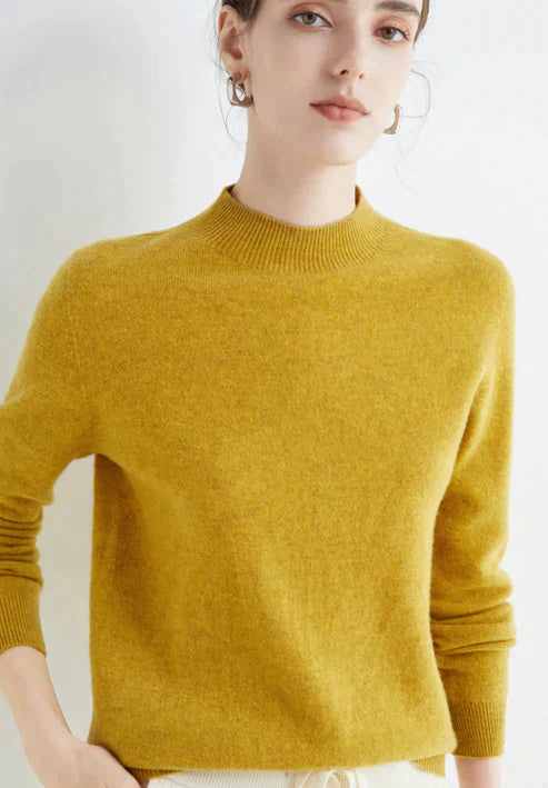 Aurelia | Soft-Touch High-Neck Classic Style Sweater