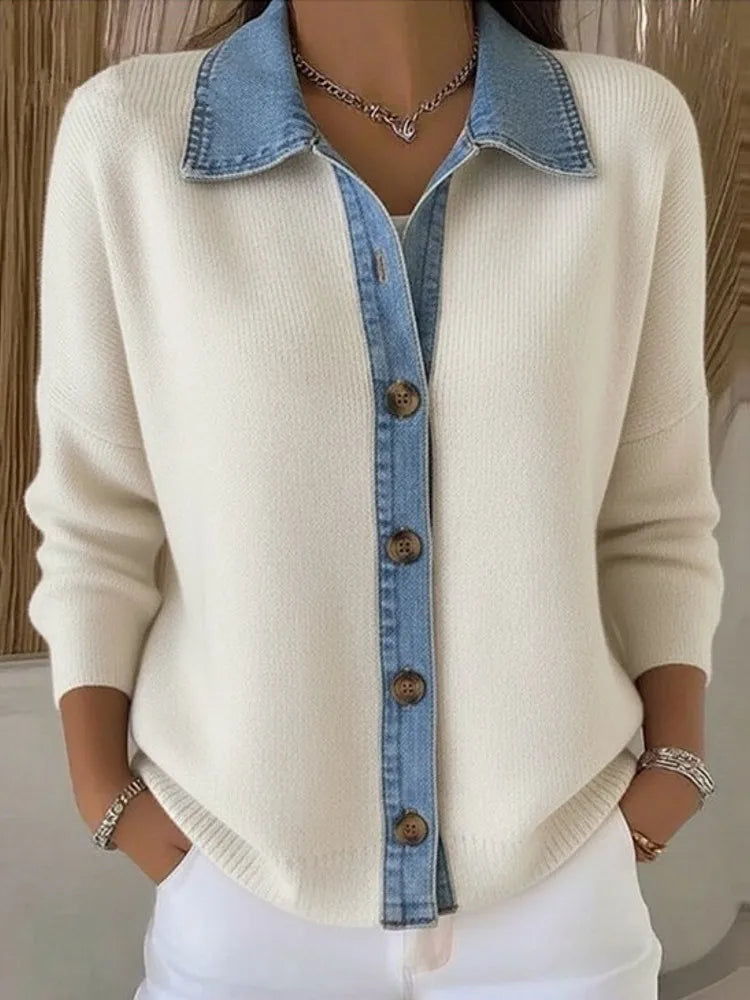 Camille | Polished Collar Button Sweater