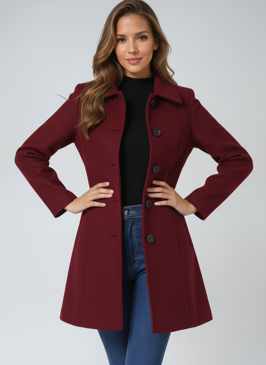 Katherine | Elegant Single-Breasted Coat