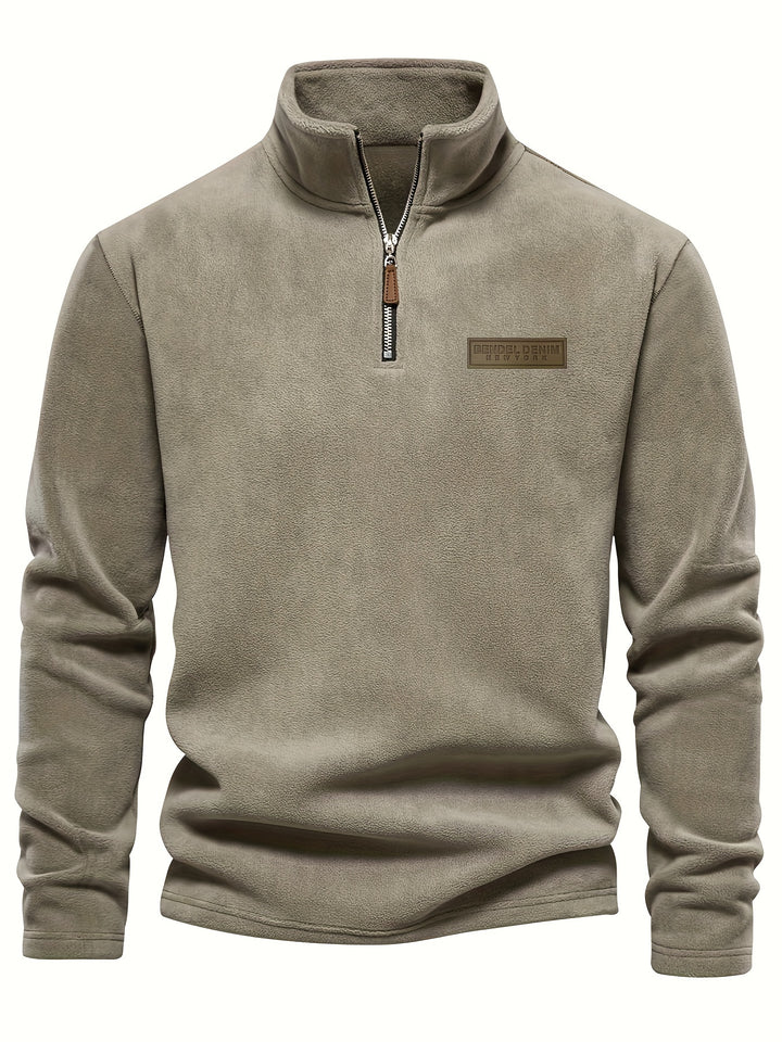 Evan | Classic Half-Zip Stand-Collar Sweater