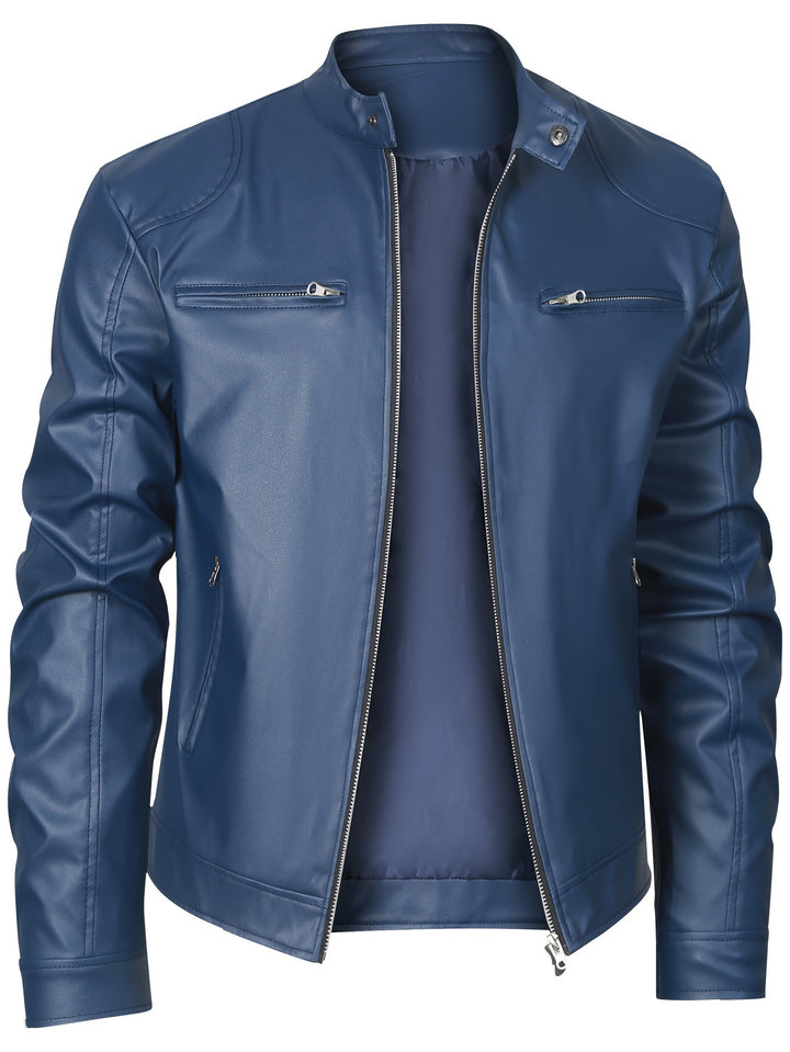 Ethan | Sleek Stand-Collar Moto Jacket