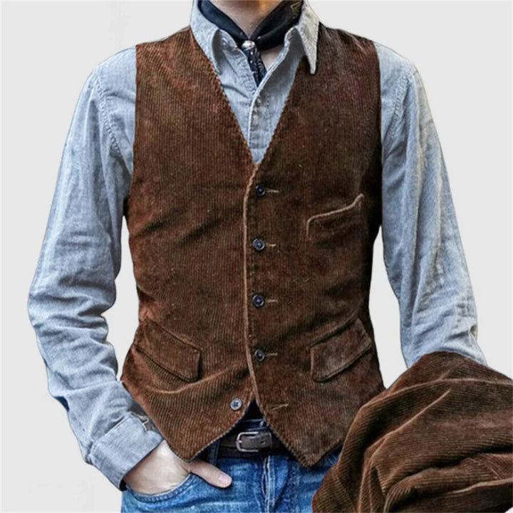 Frank | Premium 2-Piece Corduroy Blazer & Vest Set
