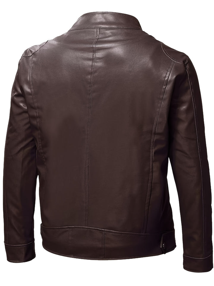 Ethan | Sleek Stand-Collar Moto Jacket