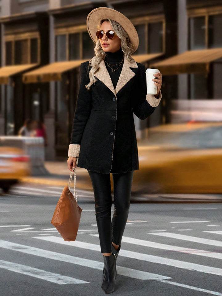 Clara | Elegant Buttoned Long Coat