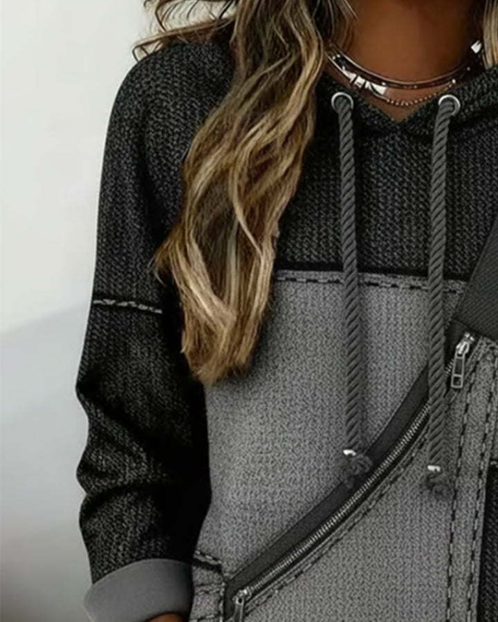 Naomi | Relaxed Color-Block Hoodie