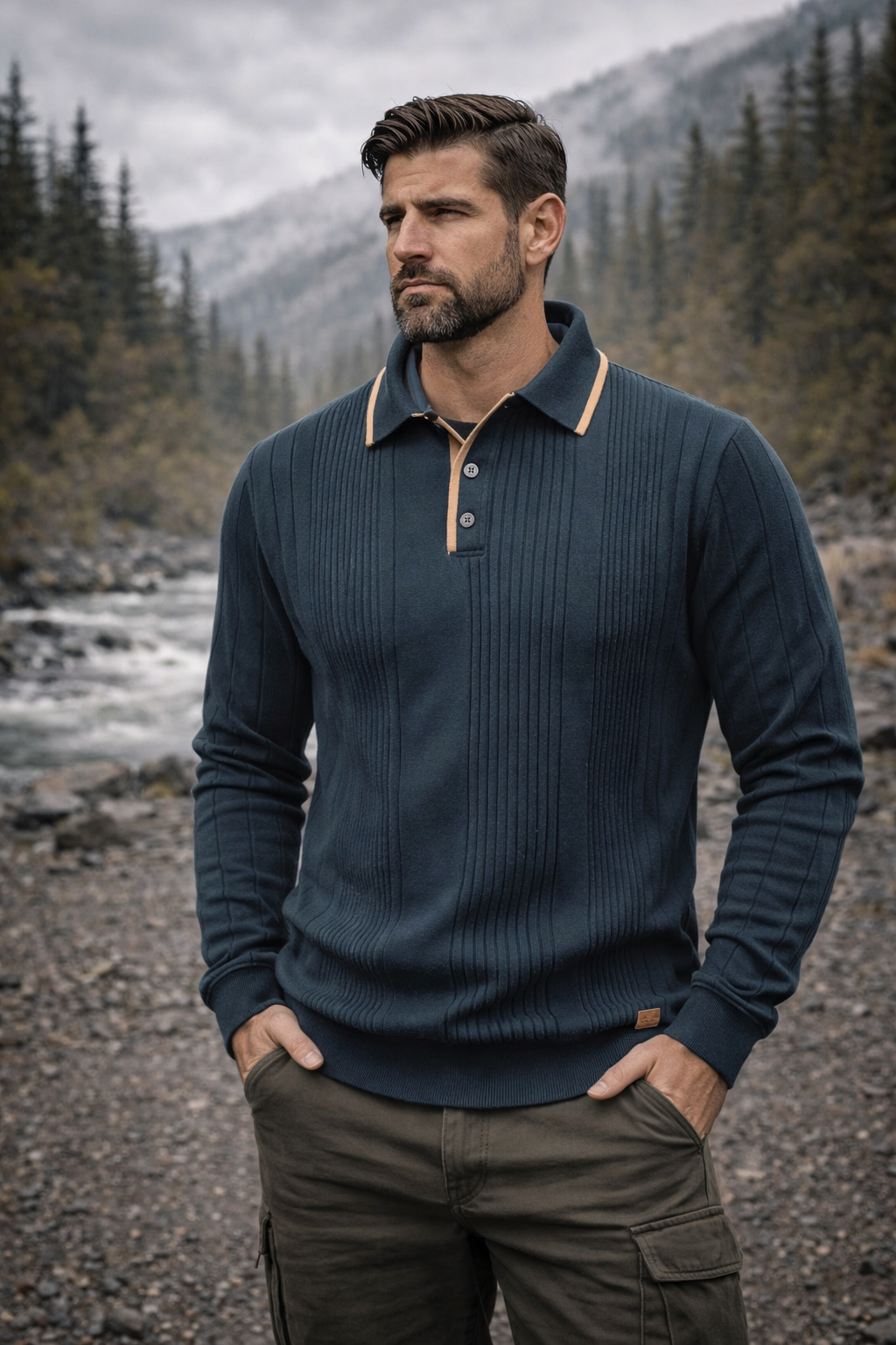 Elliot | Refined Zip-Collar Knit Sweater