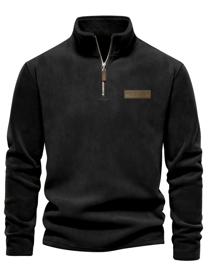 Evan | Classic Half-Zip Stand-Collar Sweater