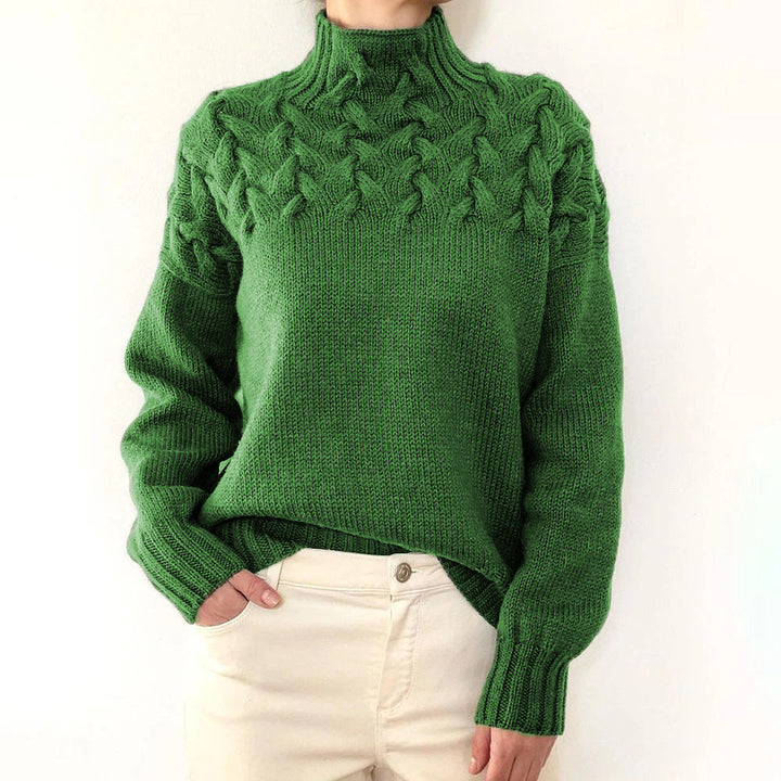 Andrea | Elegant Turtleneck Knit Sweater