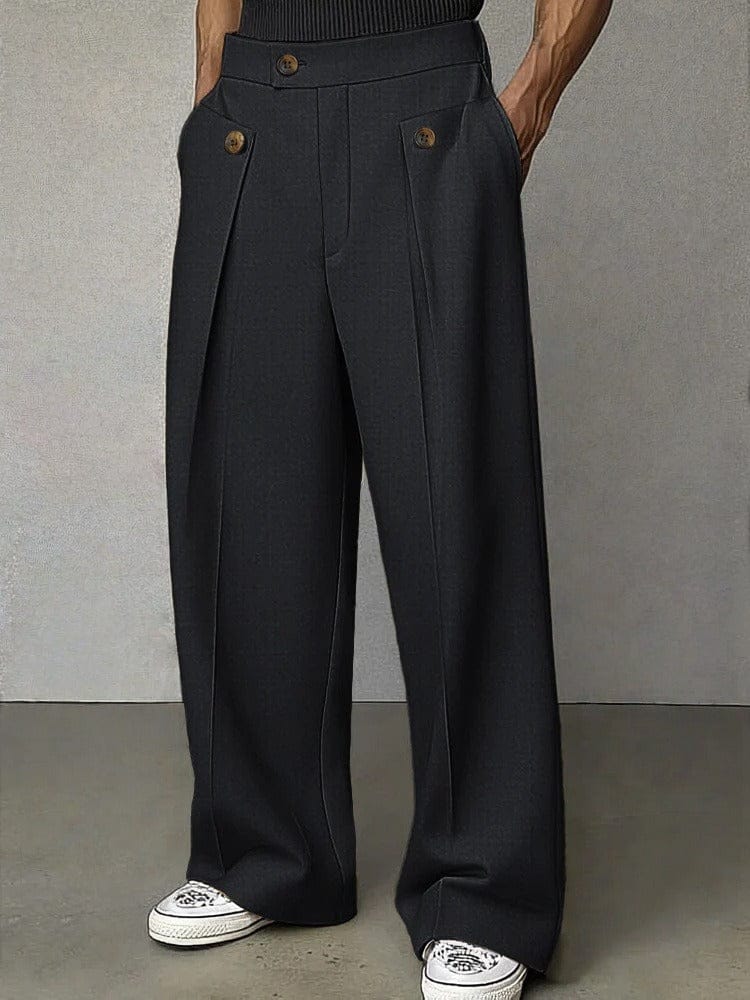 Daniel | Relaxed Wide-Leg Tailored Trousers