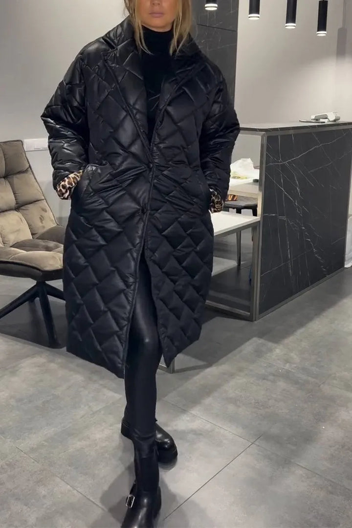 Elara | Reversible Diamond Quilted Coat
