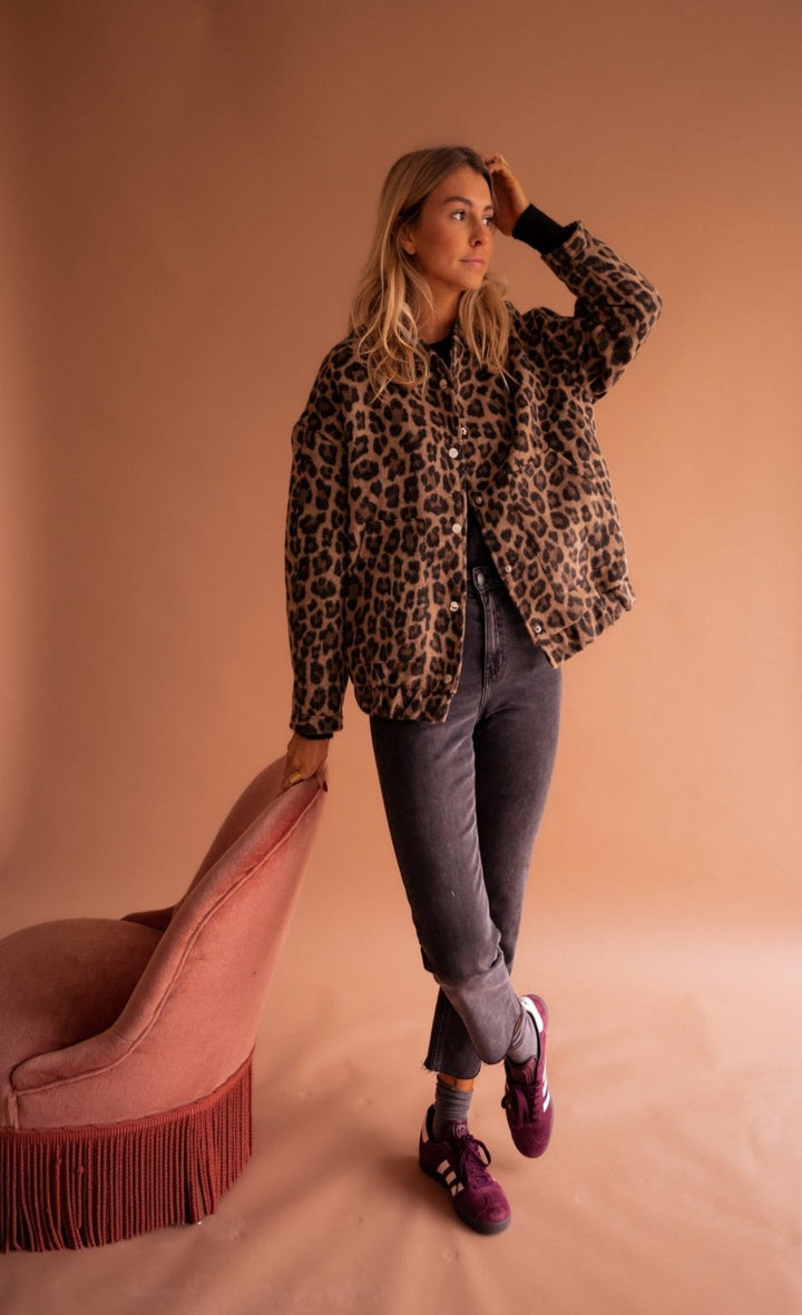 Sienna | Elegant Leopard Print Jacket