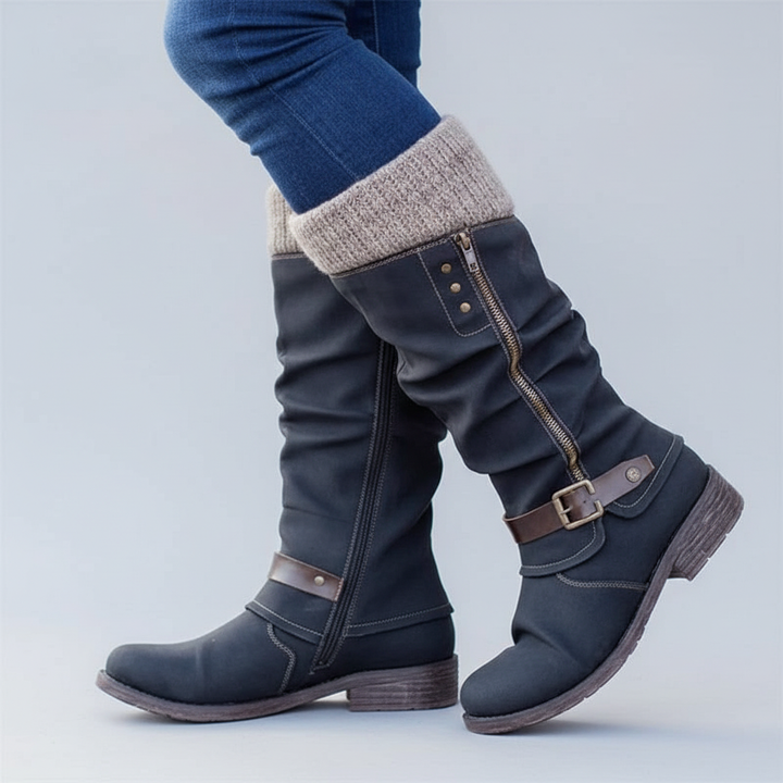 Bonnie | Elegant Supportive Buckle Boots