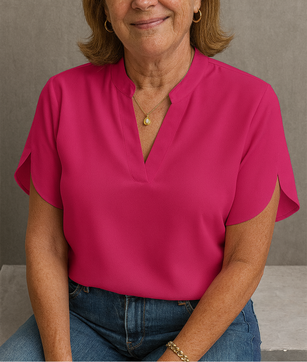 Hailey | Lightweight V-Neck Blouse