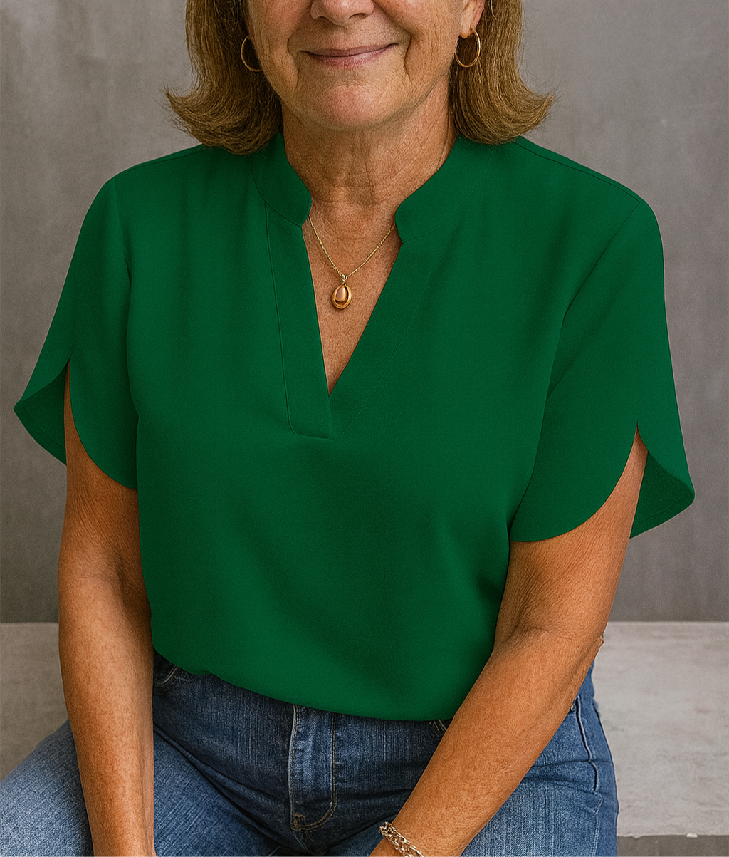 Hailey | Lightweight V-Neck Blouse