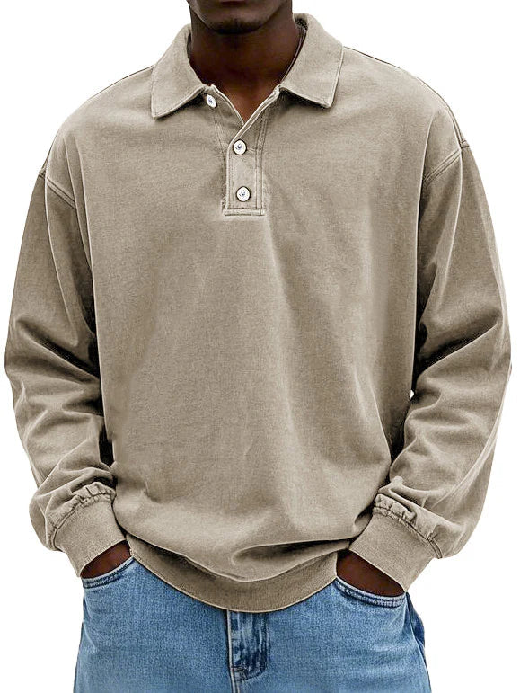 Owen | Smart-Casual Long Sleeve Polo Shirt