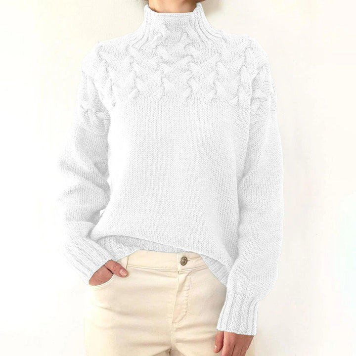 Andrea | Elegant Turtleneck Knit Sweater