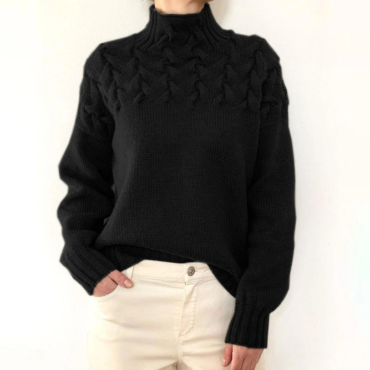 Andrea | Elegant Turtleneck Knit Sweater